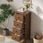 Commode 4 tiroirs, commode cannelée pour couloir de chambre à coucher-106913193