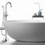 Loeb 2 Handle Floor Freestanding Tub Filler with Diverter-293192445