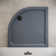80W*80Dcm Quadrant Single Shower Base in Grey with Low-Profile Aesthetics Design and Non-Slip FeatureQuadrant Single Shower Base in Grey with Low-Profile Aesthetics Design and Non-Slip Feature