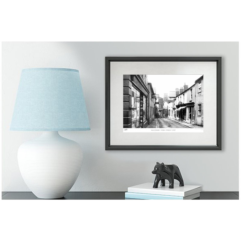 Salcombe, Fore Street 1907 by Francis Frith - Single Picture Frame Print, 60cm H x 80cm W x 2.3cm D