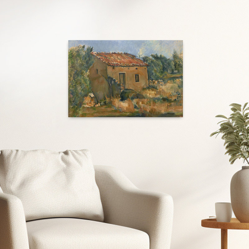 Maison abandonnée près d'Aix-en-Provence, 1885-1887 - Estampe d'art mural d'architecture contemporaine abstraite