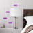 Dimmable Glass Table Lamp Set with DIY Fillable Base, Bulbs, Touch Control and USB Ports