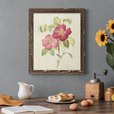 «Dusty Rose II» - Toile encadrée de qualité supérieure - prête à être accrochée