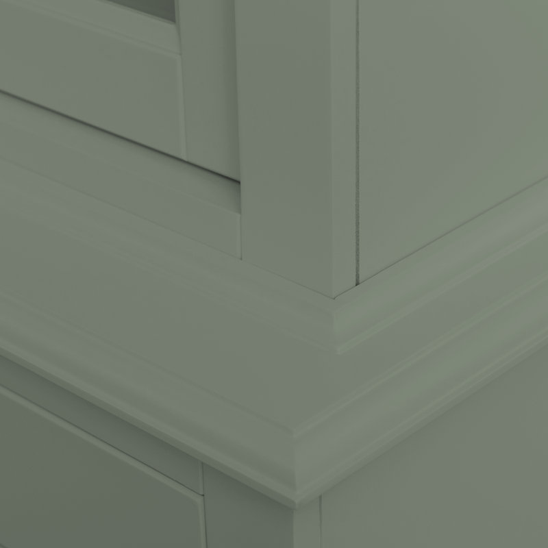 Anneros Display Cabinet, Cement Grey
