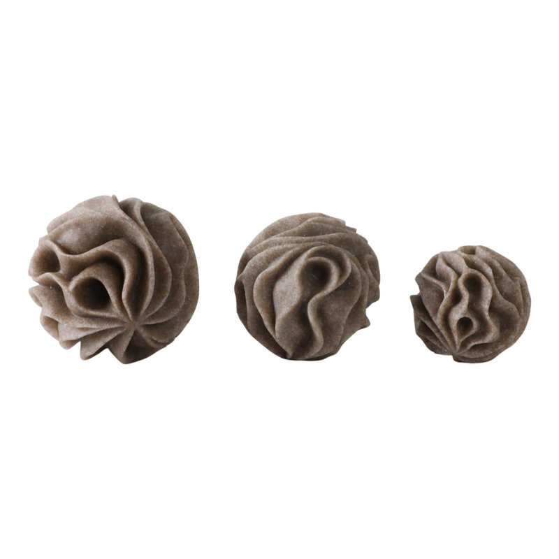 Hershman Set Of 3 Hershman Wavy Spheres, Brown