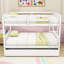 Lit superposé double en bois avec couchette simple Katasia-2002888888