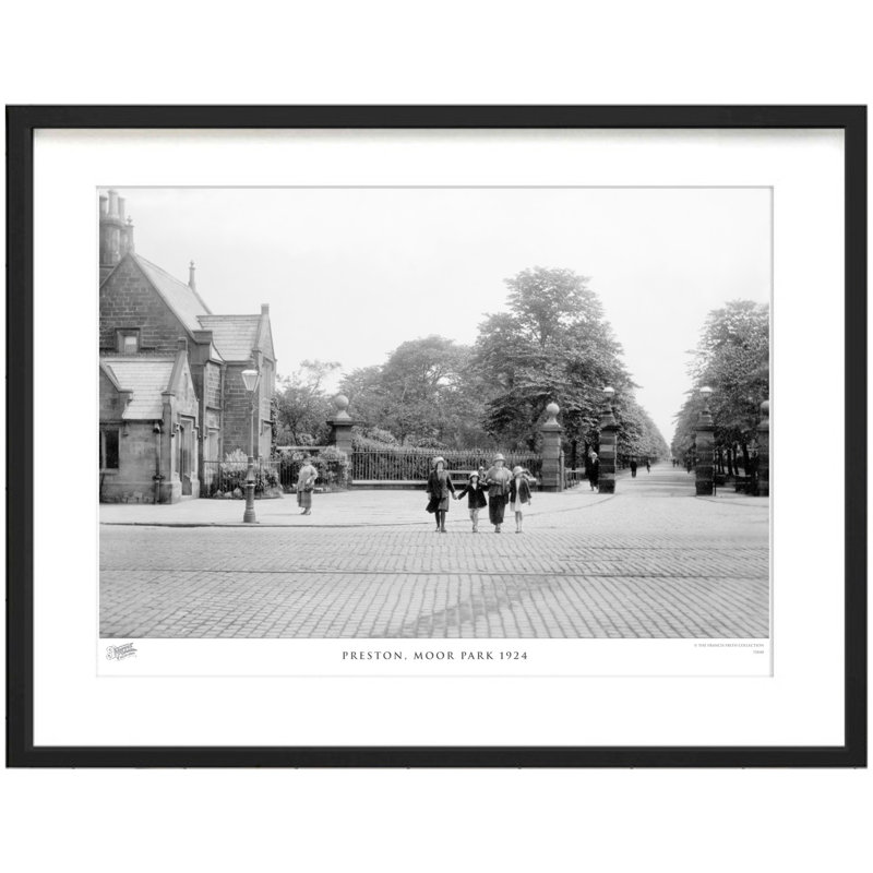 Preston, Moor Park 1924 - Single Picture Frame Print, 40cm H x 50cm W x 2.3cm D
