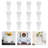 12Pcs Plastic Flower Buckets Planters-936027322