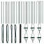 Vidaxl Hexagon Fence Grey Steel-114621983