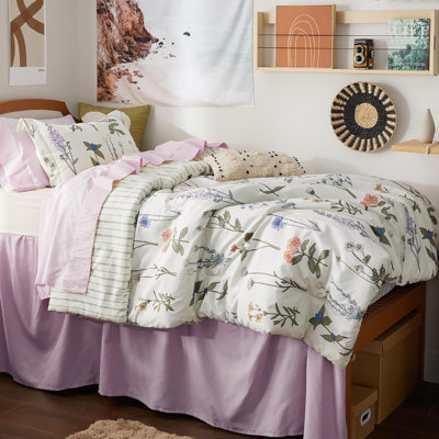 Polyester Standard Floral Comforter