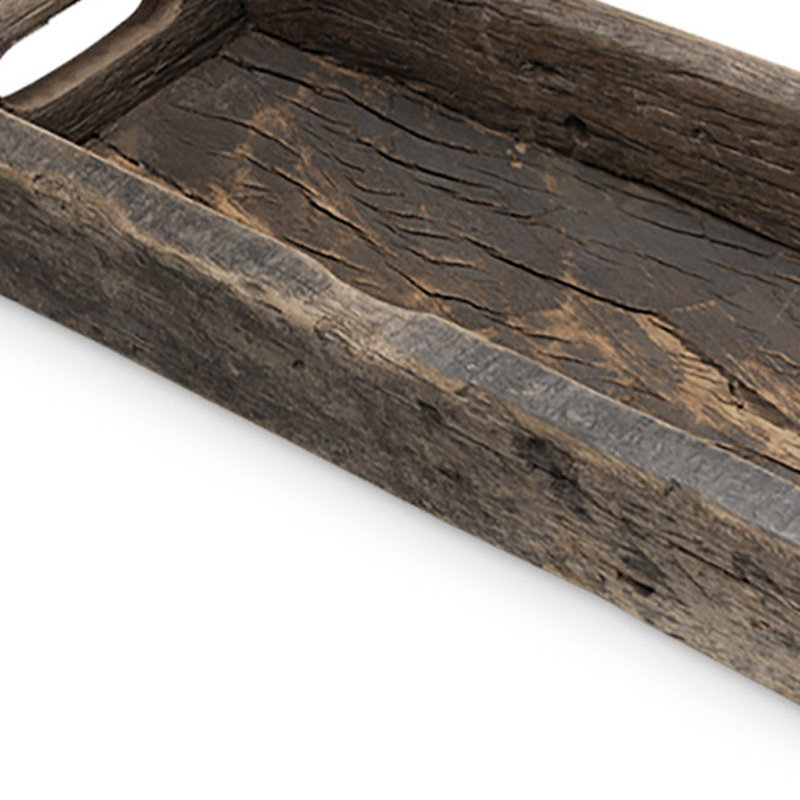 Plateau de service en bois Jake, Brun, H 3 po x l 24 po x P 7 po