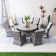 Aeryna 6-Person Round Outdoor Dining Set With Lazy Susan