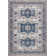 Blough Modern Persian Vintage Medallion Blue/Light Grey Rug
