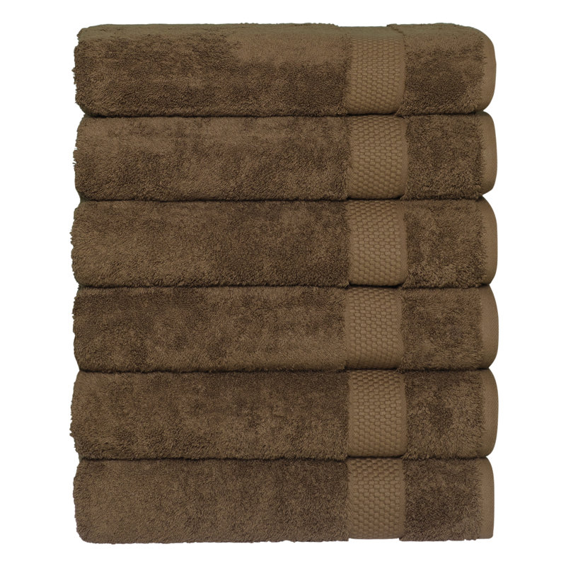 STARLIGHT 100% Turkish Cotton Terrycloth Bath Towels, Earth Brown