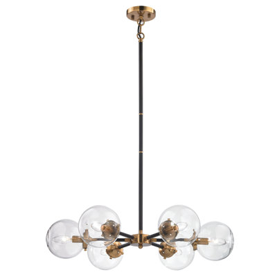 Dion 6 Light Metal Dimmable Sputnik Chandelier & Reviews | Joss & Main