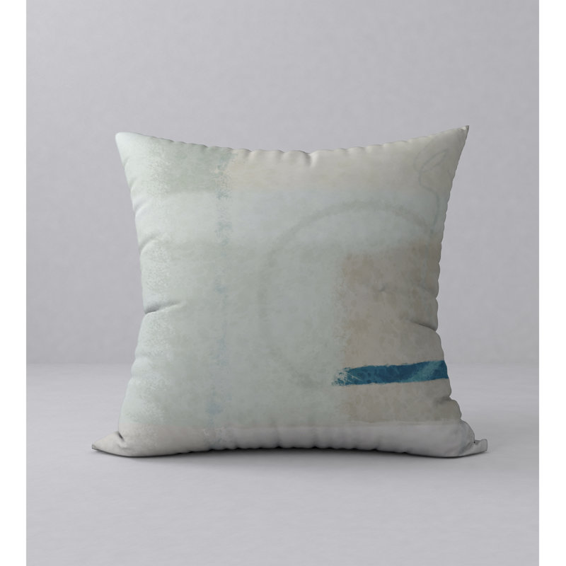 Housse de coussin décorative carrée « Smiles Breezy », 24" X 24"