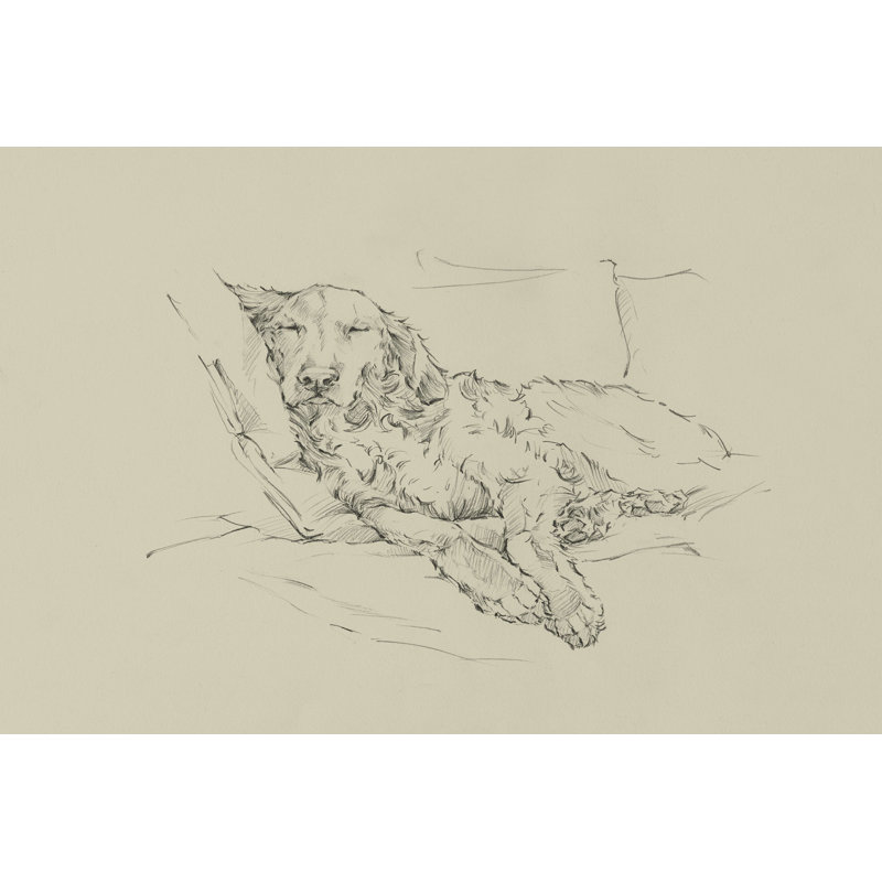 Croquis doré II, H 20 po x l 30 po x P 1,25 po