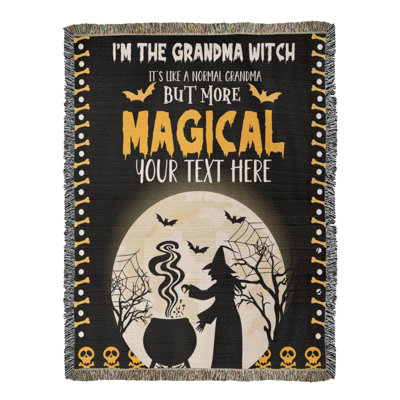 Couverture de grand-mère personnalisée avec texte personnalisé