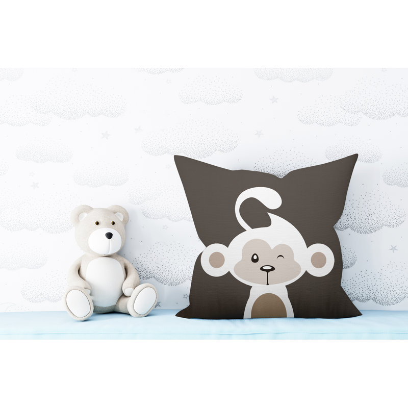 Coussin intérieur Ollie, 19 po x 19 po, Taupe, Carré