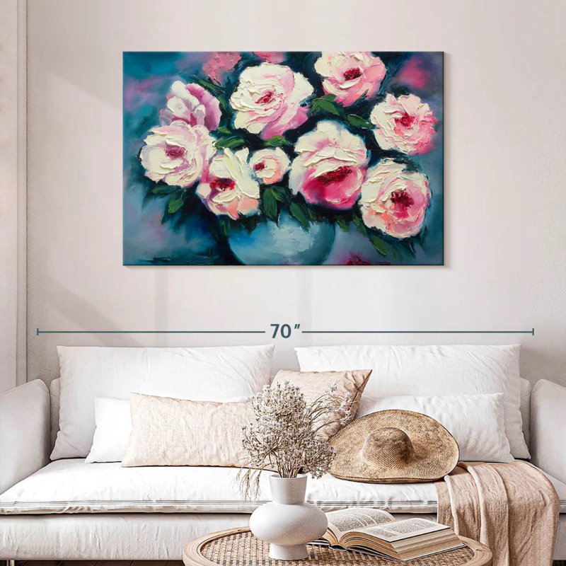 Pivoine chinoise, H 30 po x l 45 po