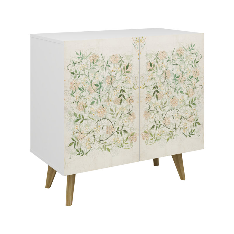 Bostyn Art 2 Door Accent Cabinet, Foliage