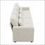 Canapé 104 po 4 places moderne en tissu de lin avec poches avec accoudoirs et 4 coussins-249889133