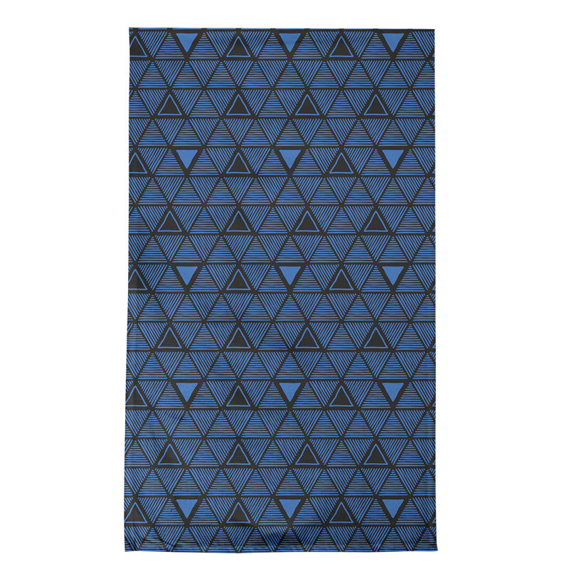 Jordao Tea Towel Kitchen Towel, Black/Cerulean, Cotton Twill