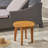Outdoor 16" Acacia Wood Side Table, Teak Finish-96108015