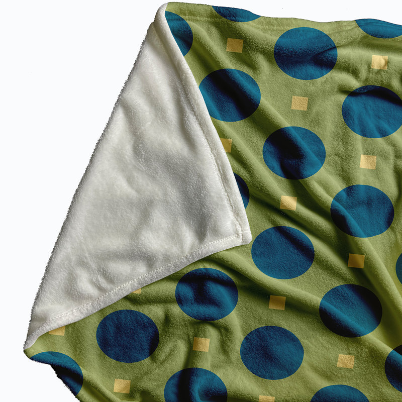 Sade Plain Weave / Muslin Throw Blanket, Green
