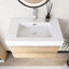 Meuble-lavabo mural 30 po avec lavabo à surface solide intégré-30157742