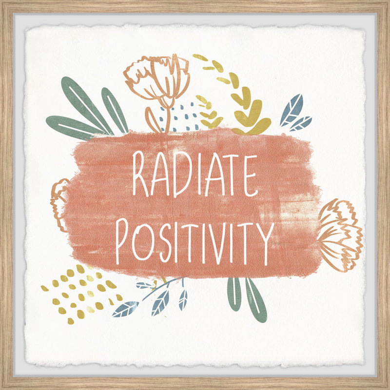 Radiate Positive Energy by Marmont Hill - Single Picture Frame Painting, 41cm H x 41cm W x 3.81cm D