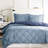 3m Comforter With Reversible Pattern And Odor Neutralizing Treatment 100% Down Alternative Flanged Shams