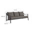 Canapé d'extérieur Terrace en aluminium graphite carbone