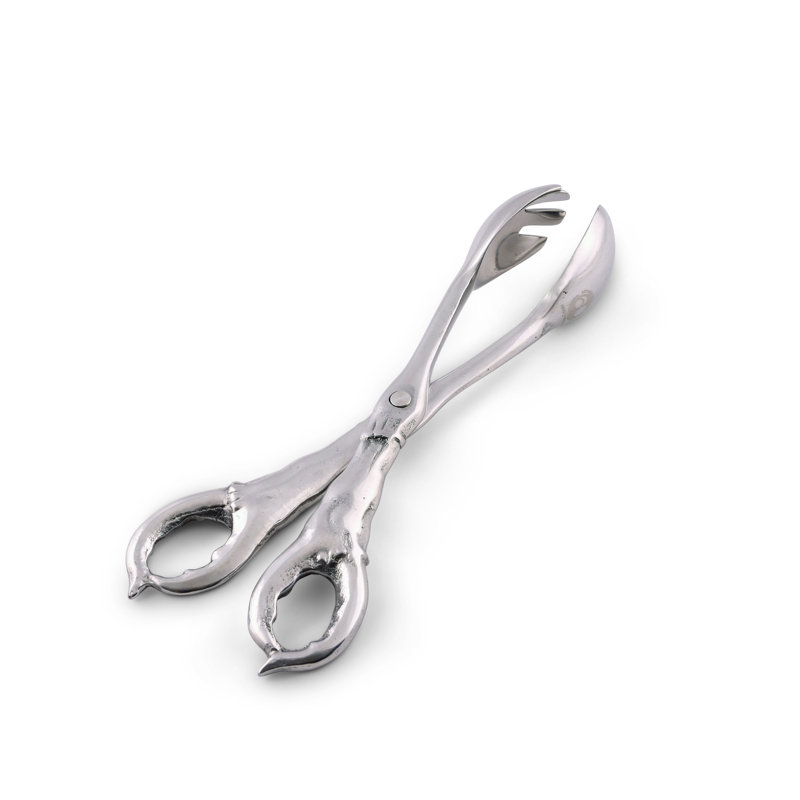 Arthur Court Coastal Aluminum Crab Serving Tongs