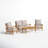 Summerton Teak 4 - Person Patio Conversation Set with Cushions-65140592