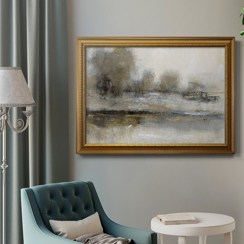 Toile encadrée de qualité supérieure Gilt Landscape II - prête à être accrochée