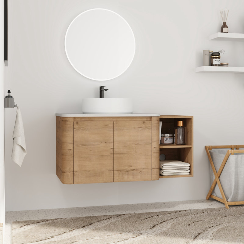Meuble-lavabo simple 42 po avec lavabo en céramique