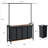 Laundry Sorter, Rolling Laundry Hamper 2-Section with Hanging Rack & Wheels,Laundry Basket Organizer for Laundry Room, Rustic Brown
