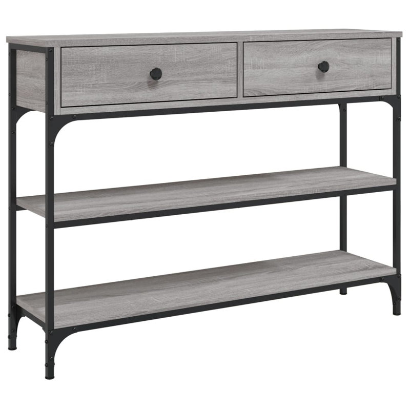 Console Table, 75cm H x 100cm W x 25cm D, Grey Sonoma