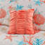 Édredon grand 7 pièces Coral - coton avec coussins décoratifs brodés, taille de literie froissée, coraux et coquilles imprimés, facile à nettoyer, rembourrage-131248291