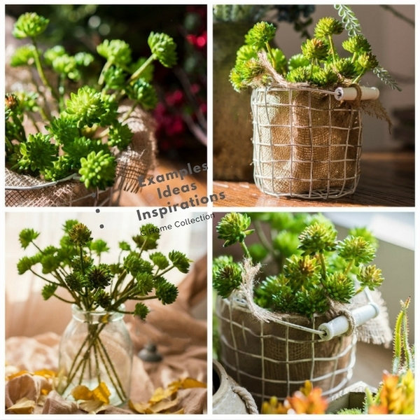 13'' Faux Succulent, Green