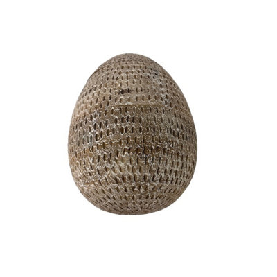 Med Enchanted Egg Décor Wood Whitewash