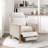 Push Back Reclining Chair Solid Wood Living Room Furniture 1Pc
