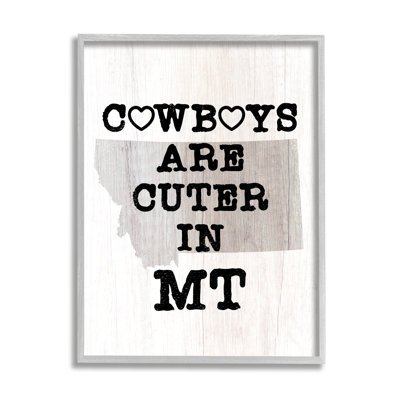 «Cowboys Cuter in Montana» par Lil 'Rue - Art textuel