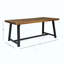 Ensemble de salle à manger d'extérieur moderne 7 pièces avec chaise empilable-1382095167