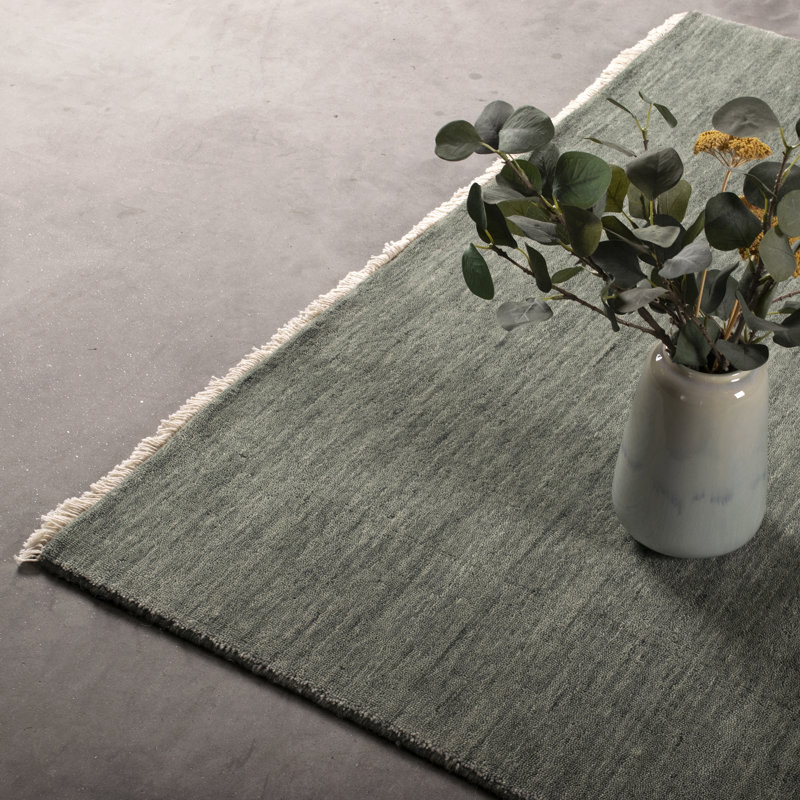 Sarabia Solid Colour Hand Woven Area Rug, Rectangle 240 x 340cm