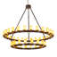 Lustre transitionnel 46 lumières Noziroh