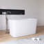 Baignoire autoportante de 47 po x 28 po à surface solide avec siège