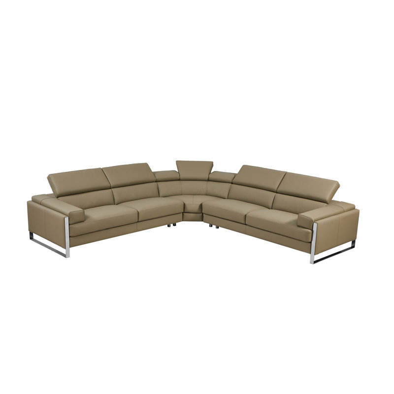 Canapé modulaire en cuir 3 pièces Aria