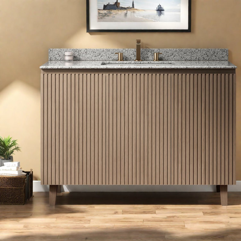 Freestanding Standard With Granite Top, 48.03